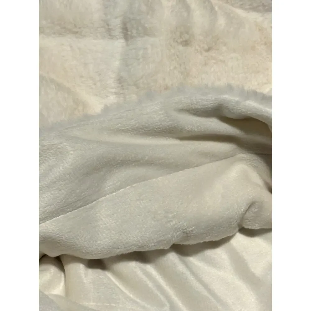 FRYE Faux Fur Throw Blanket 50 x 70